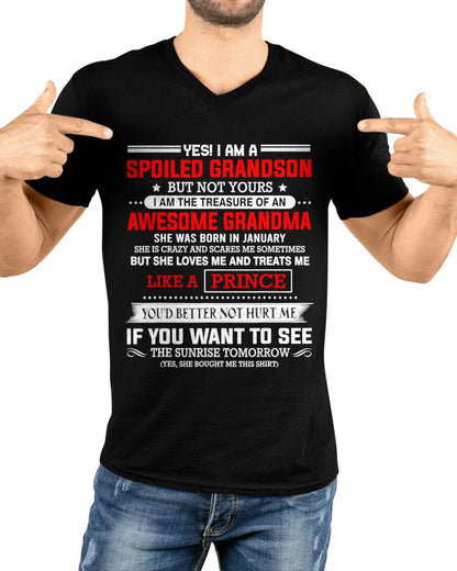 JANUARY - SPOILED GRANDSON BUT NOT YOURS – PROUD TREASURE OF AN AWESOME GRANDMA - FROM GRANDMA - TLEE01 (SKU2604-186-01)