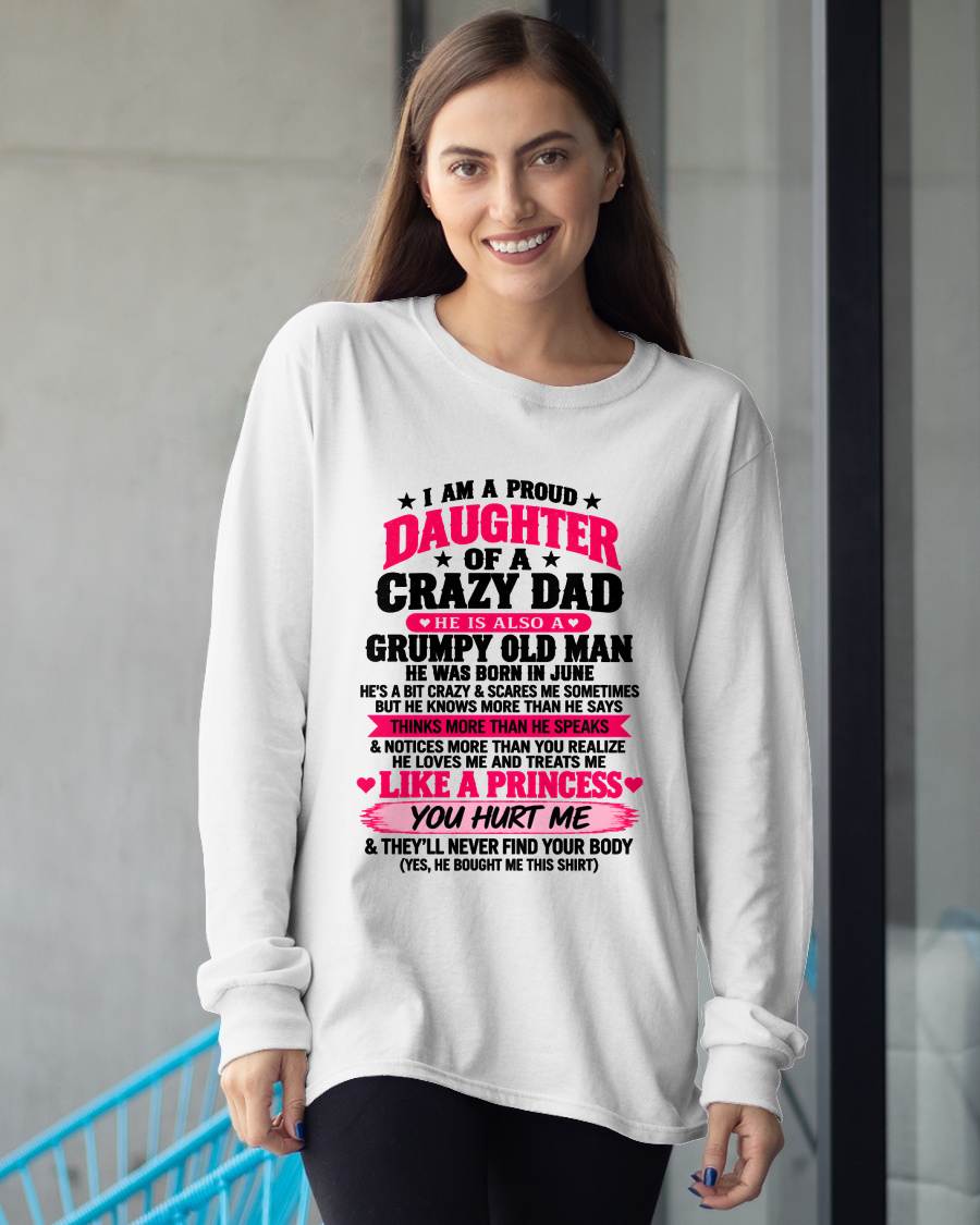 JUNE - PROUD DAUGHTER OF A CRAZY DAD - FROM DAD - TLEE06 (SKU2610-540-06)