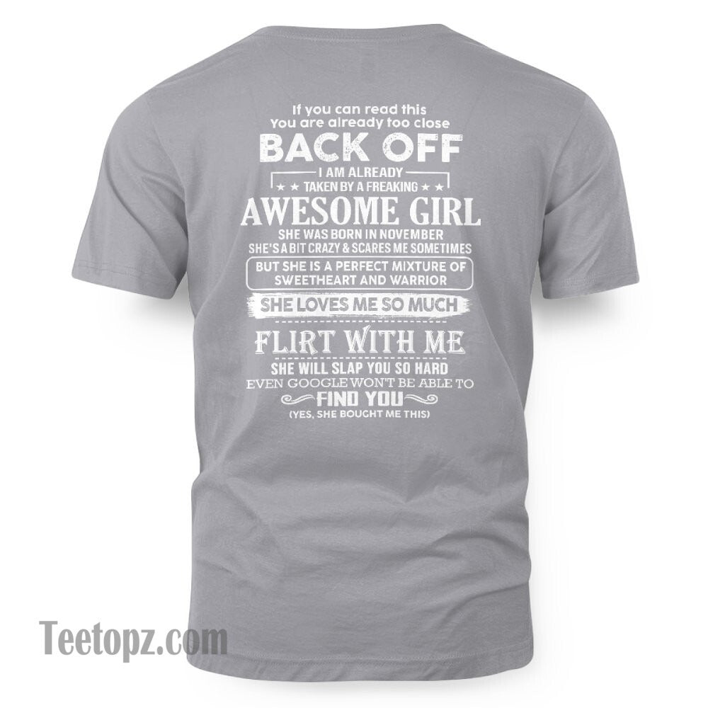 November – Awesome Girlfriend Born In November – Special gift for your Boyfriend – From Wife TLEE11 (SKU06-25-11)