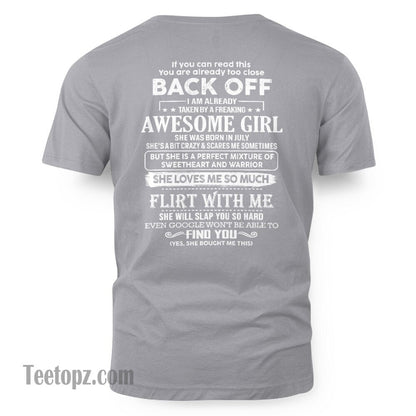 July – Awesome Girlfriend Born In July – Special gift for your Boyfriend – From Wife TLEE07 (SKU06-25-07)