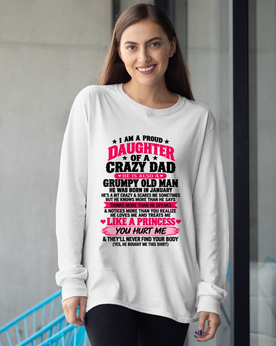 JANUARY - PROUD DAUGHTER OF A CRAZY DAD - FROM DAD - TLEE01 (SKU2610-540-01)