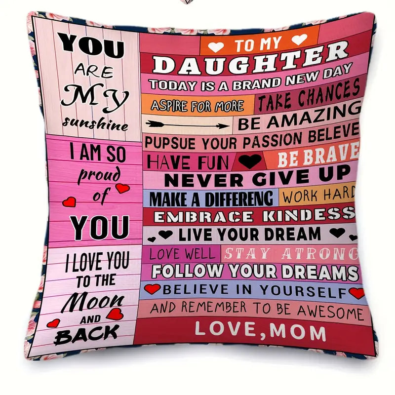 To My Daughter – A Special Gift from Mom - Pillow