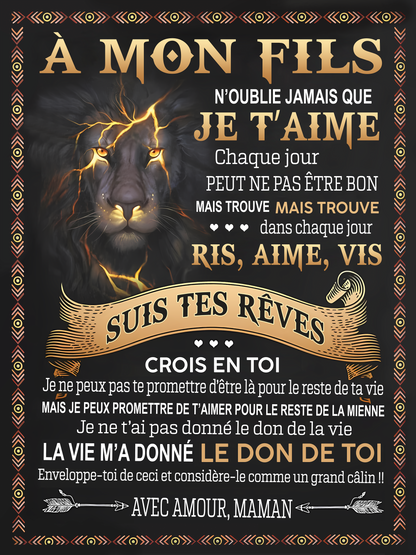 Cadeau Spécial Pour Ton Fils Couverture - De Maman (SKUB09-131)