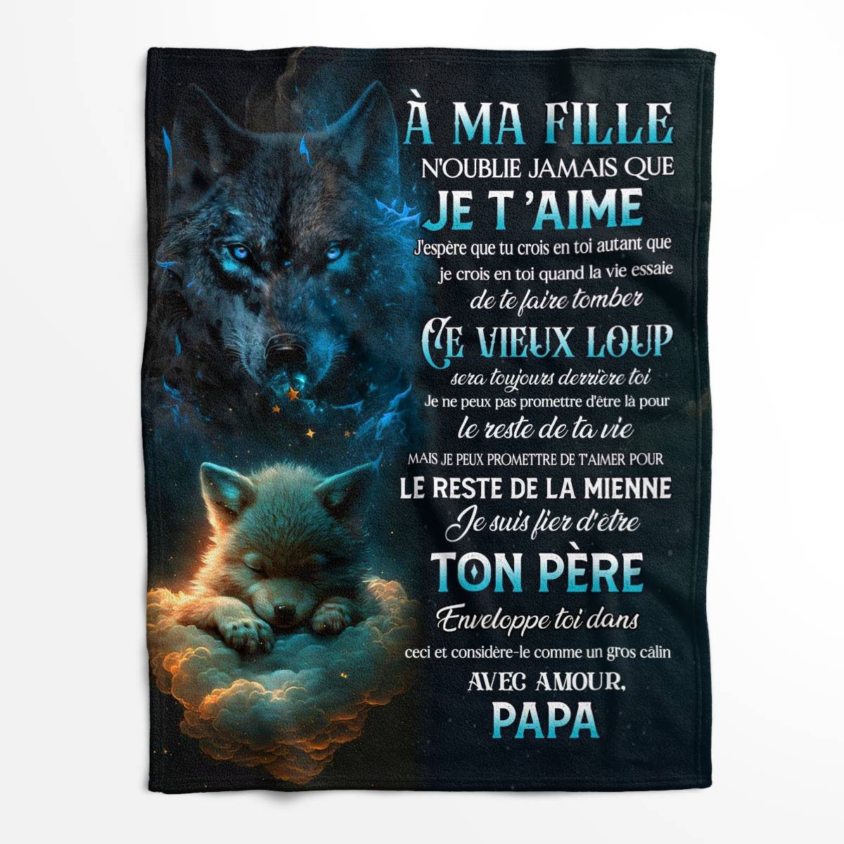 Cadeau Spécial Pour Ta Fille Couverture - De Papa (SKUB12-161)