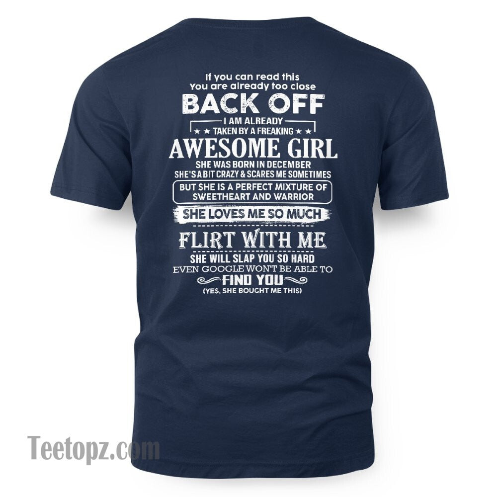 December – Awesome Girlfriend Born In December – Special gift for your Boyfriend – From Wife TLEE12 (SKU06-25-12)