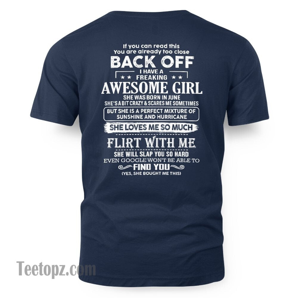 June – Awesome Girlfriend Born In June – Special gift for your Boyfriend – From Wife TLEE06 (SKU06-17-06)