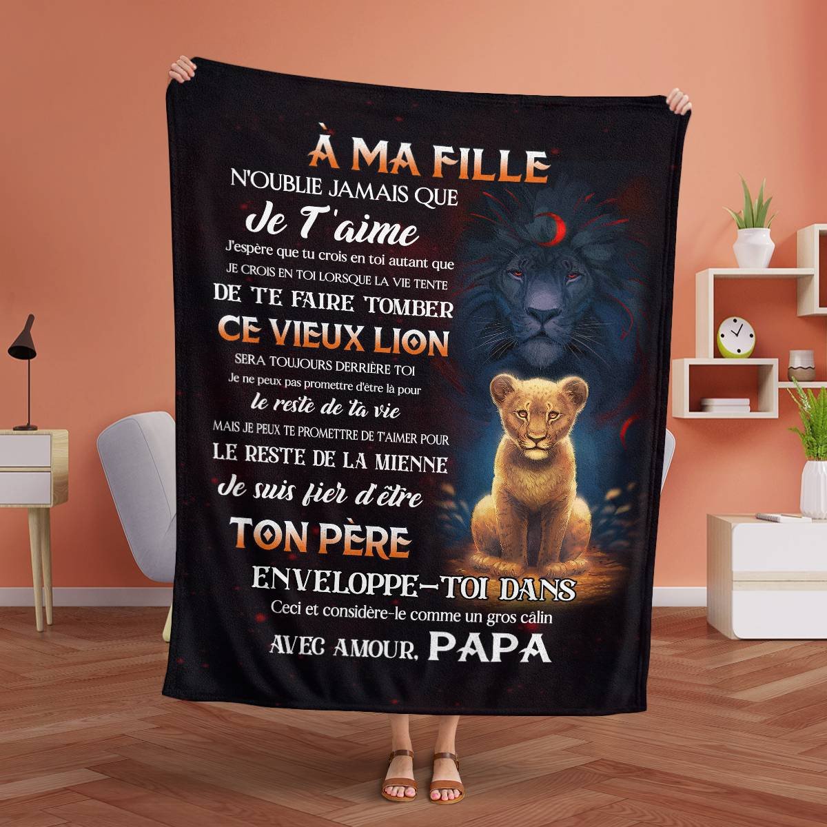 Cadeau Spécial Pour Ta Fille Couverture - De Papa (SKUB09-120)