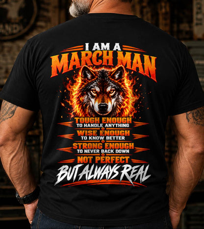 MARCH – NOT PERFECT BUT ALWAYS REAL , WOLF SHIRT - FOR MAN - TLEE03 (SKU2610-56-03)