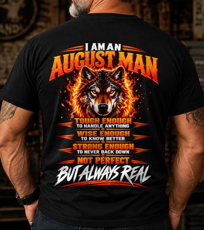 AUGUST – NOT PERFECT BUT ALWAYS REAL , WOLF SHIRT - FOR MAN - TLEE08 (SKU2610-56-08)