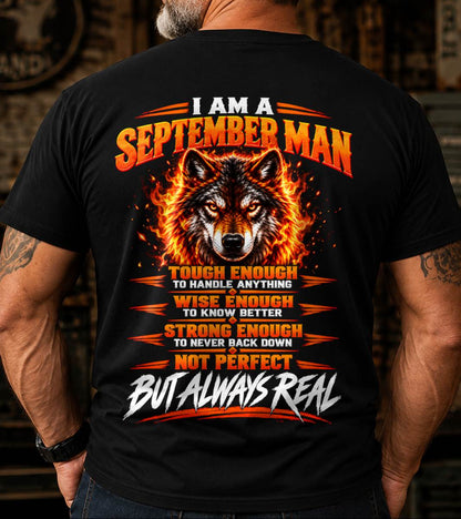 SEPTEMBER – NOT PERFECT BUT ALWAYS REAL , WOLF SHIRT - FOR MAN - TLEE09 (SKU2610-56-09)