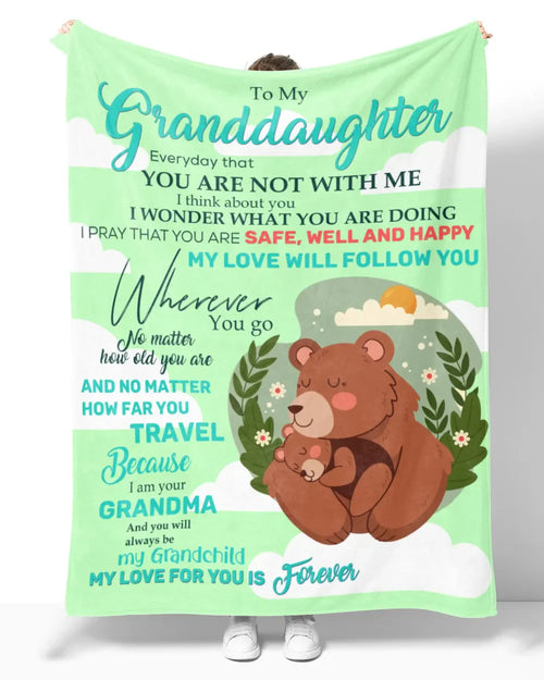 Special Gift For Your Granddaughter Blanket - From Grandma
