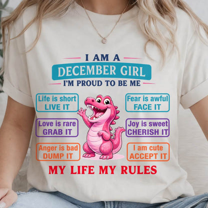 DECEMBER GIRL – MY LIFE MY RULES - FOR WOMEN - TLEE12 (SKU2604-245-12)