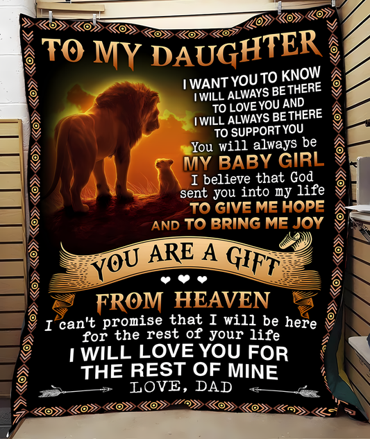Special Gift For Your Daughter Blanket - From Dad09