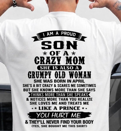 APRIL - MY MOM IS CRAZY BUT SHE LOVES ME - FROM MOM - TLEE04 (SKU2606-354-04)
