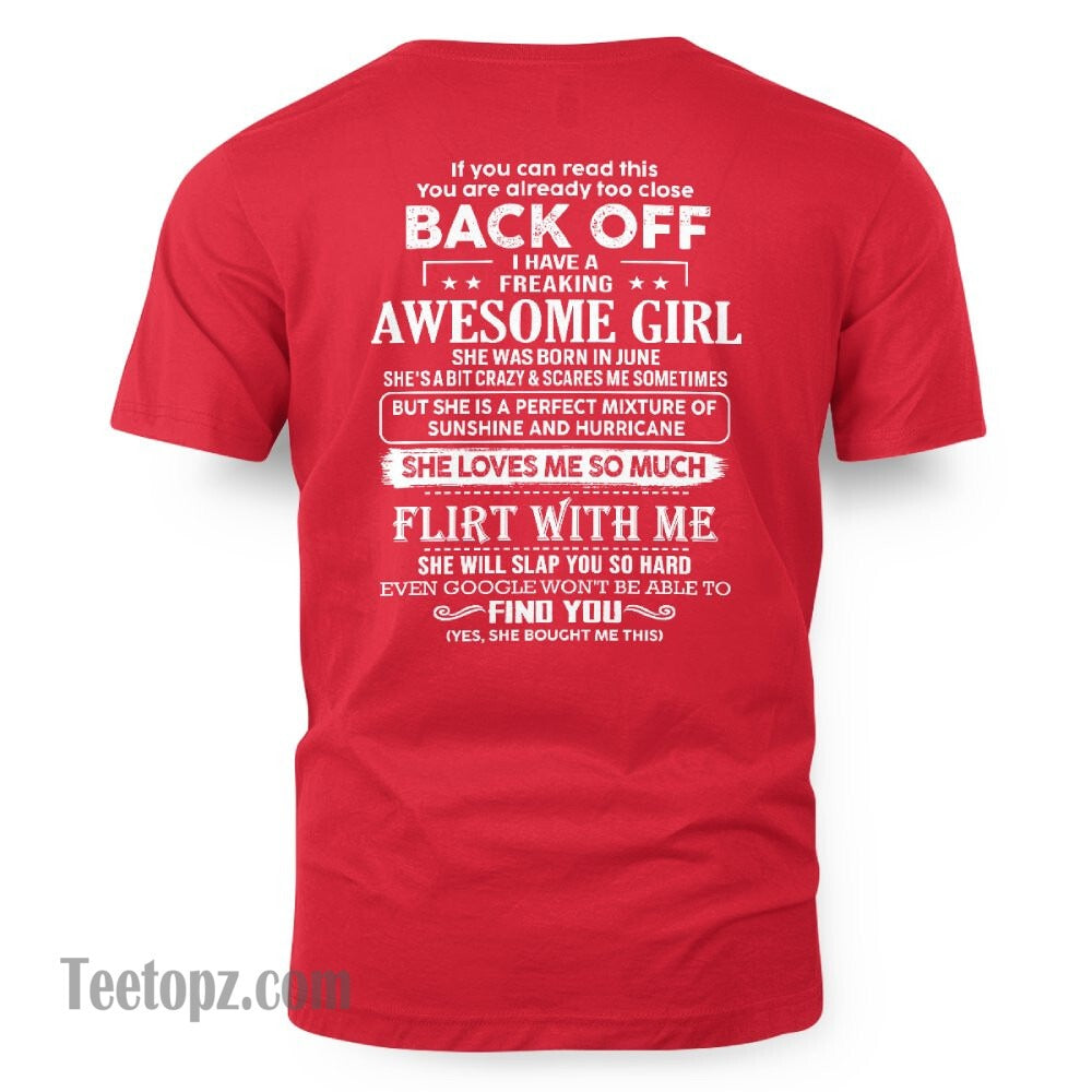 June – Awesome Girlfriend Born In June – Special gift for your Boyfriend – From Wife TLEE06 (SKU06-17-06)
