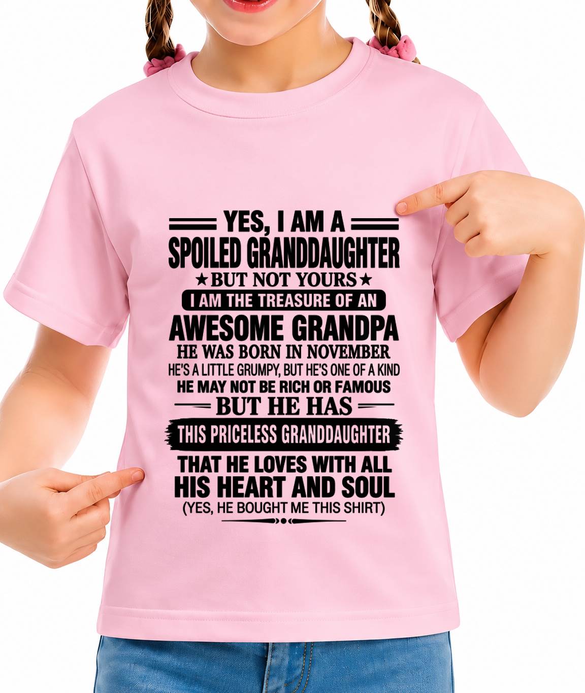 NOVEMBER GRANDPA & SPOILED GRANDDAUGHTER - FROM GRANDPA - TLEE11 (SKU2609-158-11)