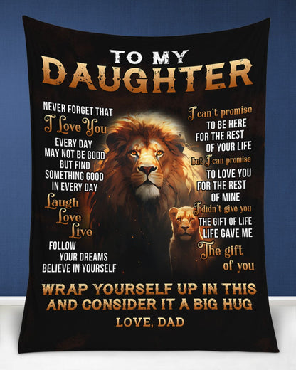 Special Gift For Your Daughter Blanket - From Dad (SKUB07-65)