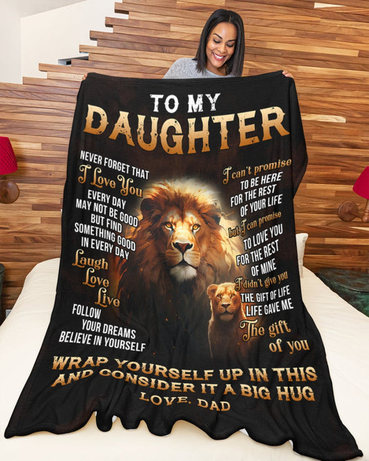 Special Gift For Your Daughter Blanket - From Dad (SKUB07-65)