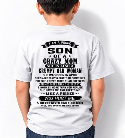 APRIL - MY MOM IS CRAZY BUT SHE LOVES ME - FROM MOM - TLEE04 (SKU2606-354-04)