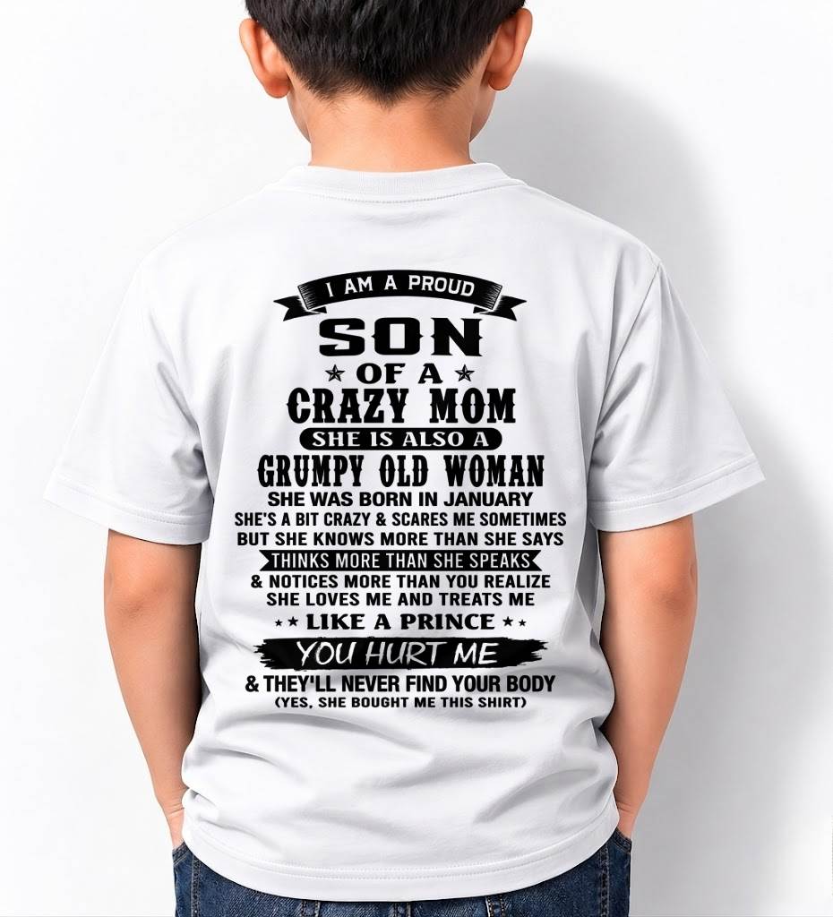 JANUARY - MY MOM IS CRAZY BUT SHE LOVES ME - FROM MOM - TLEE01 (SKU2606-354-01)