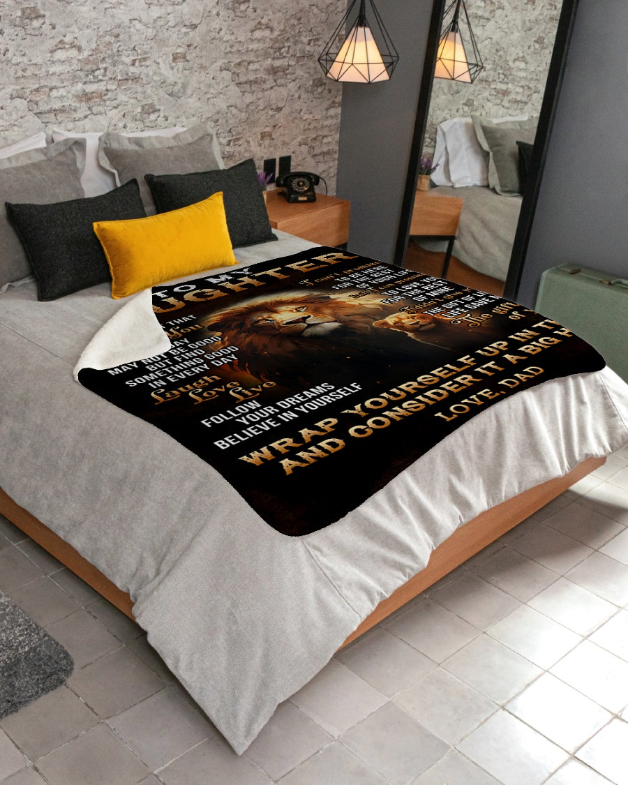Special Gift For Your Daughter Blanket - From Dad (SKUB07-65)