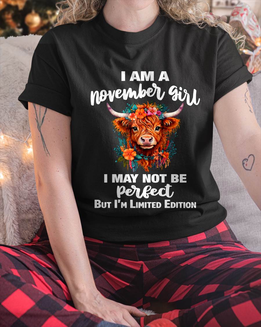 NOVEMBER GIRL ONE OF A KIND TEE - FOR WOMEN - TLEE11 (SKU2607-296-11)