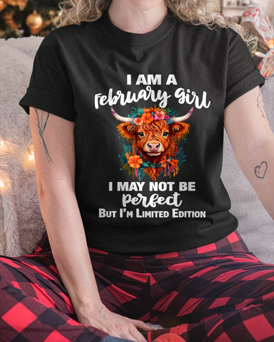 FEBRUARY GIRL ONE OF A KIND TEE - FOR WOMEN - TLEE02 (SKU2607-296-02)