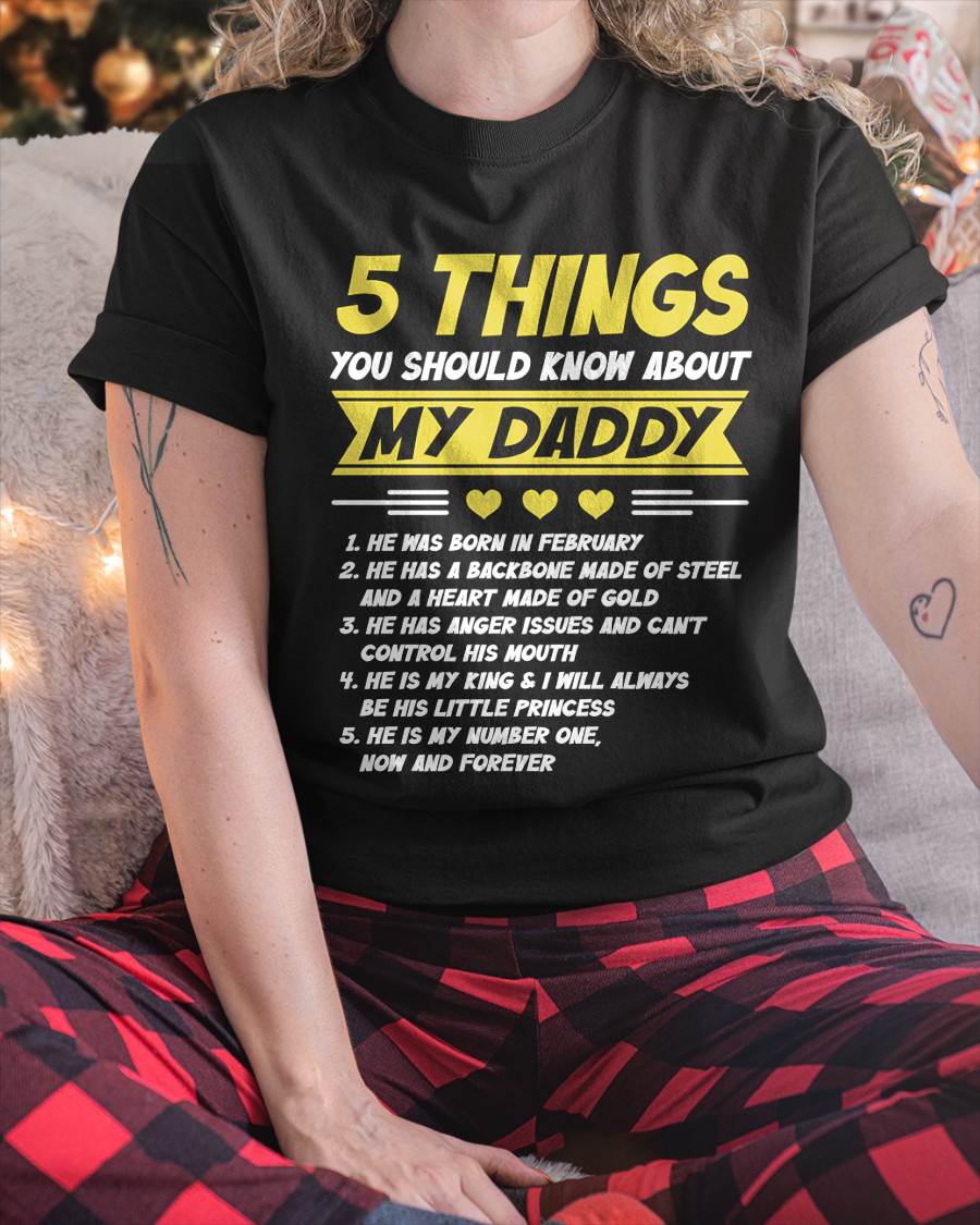 FEBRUARY - 5 THINGS YOU SHOULD KNOW ABOUT MY DADDY - FROM DAD - TLEE02 (SKU2606-53-02)