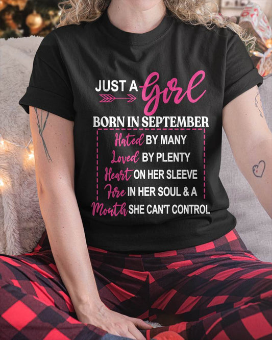 A SEPTEMBER GIRL – HATED BY MANY, LOVED BY PLENTY - FOR WOMEN - TLEE09 (SKU2604-06-09)