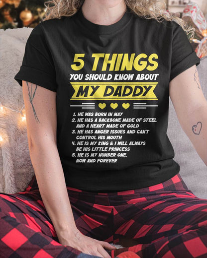 MAY - 5 THINGS YOU SHOULD KNOW ABOUT MY DADDY - FROM DAD - TLEE05 (SKU2606-53-05)