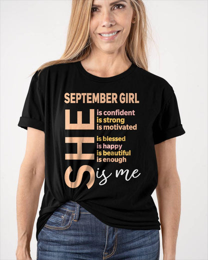SEPTEMBER GIRL - SELF LOVE TYPOGRAPHY - FOR WOMEN - TLEE09 (SKU2606-255-09)