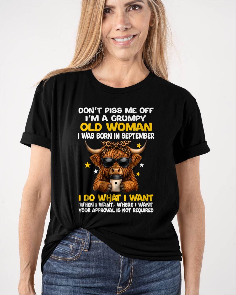 SEPTEMBER BORN WOMAN FUNNY SHIRT - FOR WOMEN - TLEE09 (SKU2607-217-09)