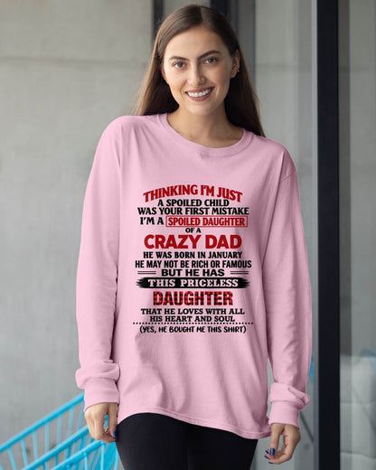 JANUARY - SPOILED DAUGHTER OF A CRAZY DAD - FROM DAD - TLEE01 (SKU2610-884-01)