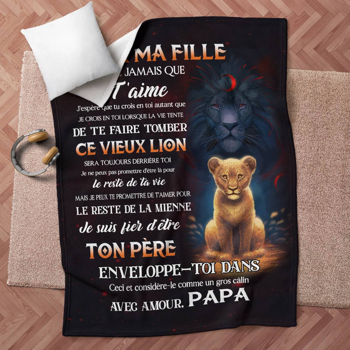 Cadeau Spécial Pour Ta Fille Couverture - De Papa (SKUB09-120)