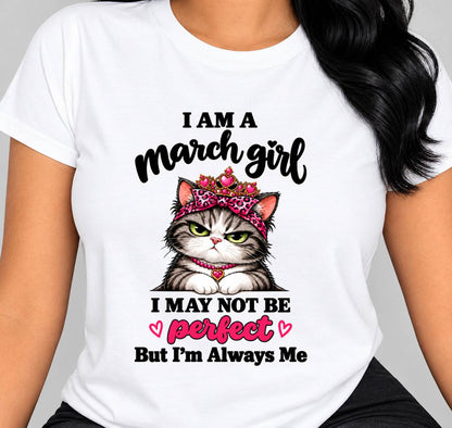 MARCH GIRL CAT SHIRT – ALWAYS ME - FOR WOMEN - TLEE03 (SKU2610-100-03)