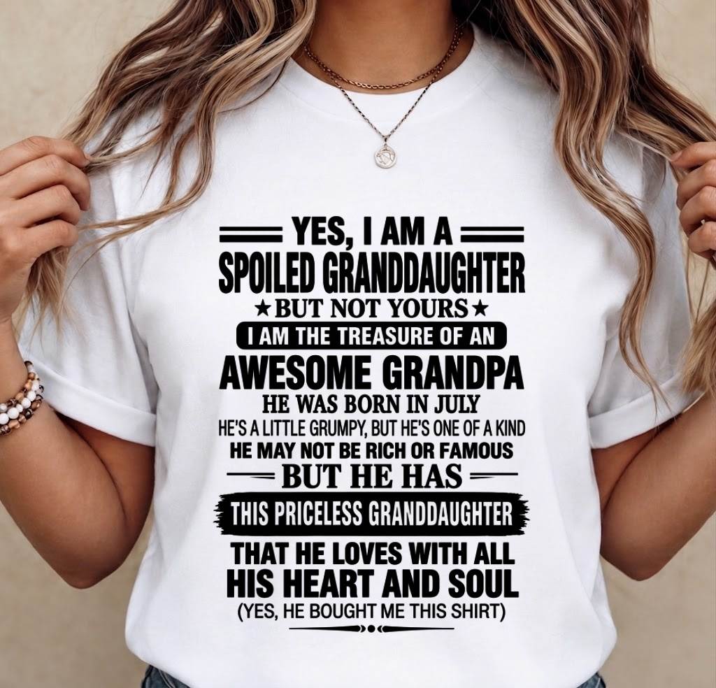 JULY GRANDPA & SPOILED GRANDDAUGHTER - FROM GRANDPA - TLEE07 (SKU2609-158-07)