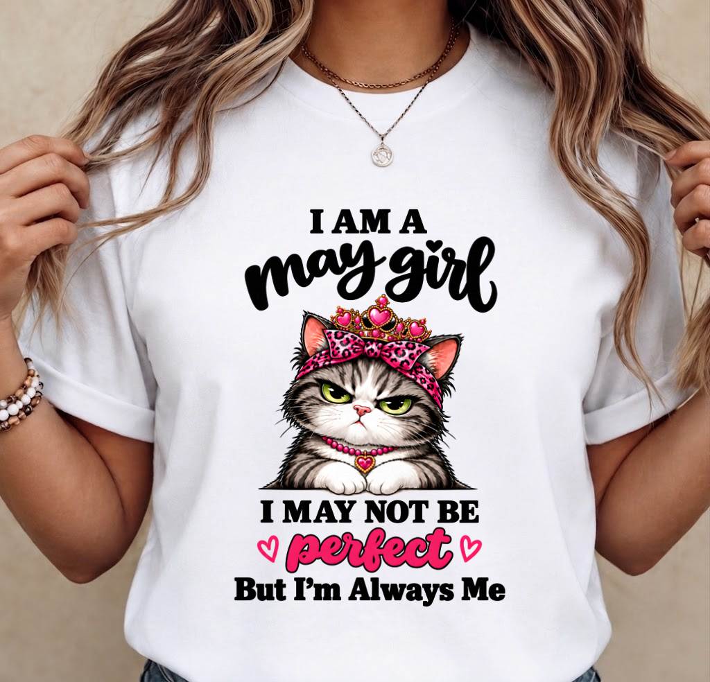 MAY GIRL CAT SHIRT – ALWAYS ME - FOR WOMEN - TLEE05 (SKU2610-100-05)