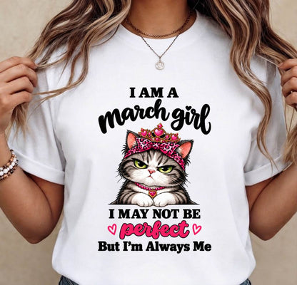 MARCH GIRL CAT SHIRT – ALWAYS ME - FOR WOMEN - TLEE03 (SKU2610-100-03)