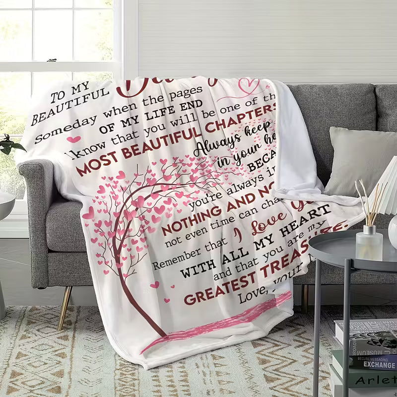 Special Gift For Your Daughter Blanket - From Mom06