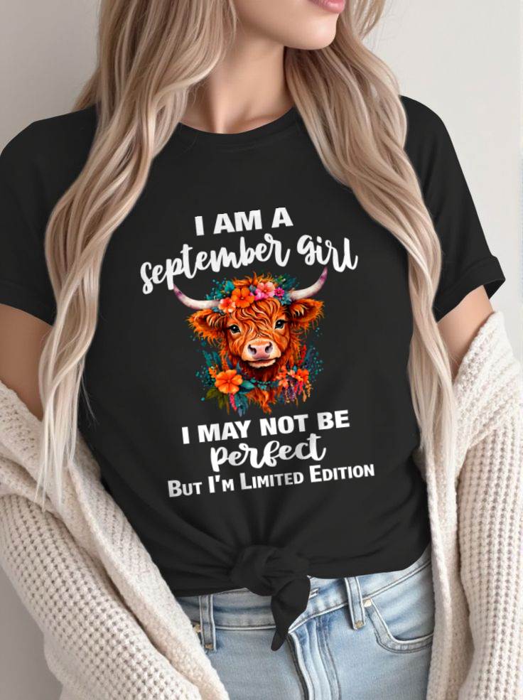 SEPTEMBER GIRL ONE OF A KIND TEE - FOR WOMEN - TLEE09 (SKU2607-296-09)
