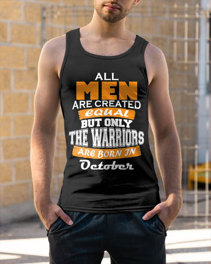 OCTOBER WARRIORS ARE NOT CREATED, THEY ARE BORN - FOR MAN - TLEE10 (SKU2605-59-10)