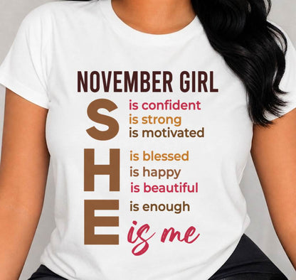 NOVEMBER GIRL - SHE IS ME - FOR WOMEN - TLEE11 (SKU2607-164-11)