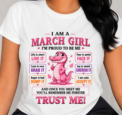 MARCH GIRL CUTE ALLIGATOR TEE - FOR WOMEN - TLEE03 (SKU2607-236-03)