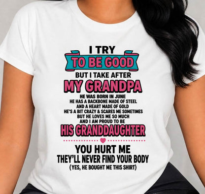 JUNE - I TRY TO BE GOOD BUT I TAKE AFTER MY GRANDPA - FROM GRANDPA - TLEE06 (SKU2606-212-06)