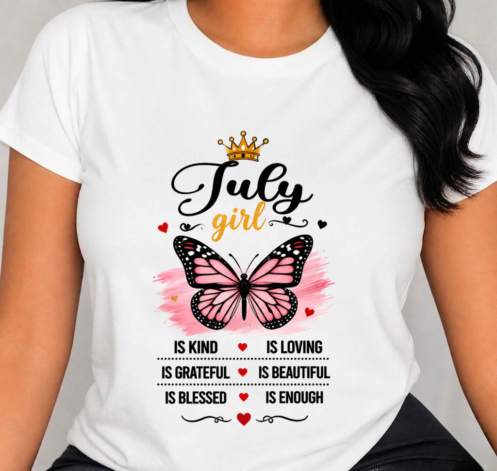 JULY GIRL BUTTERFLY SHIRT - FOR WOMEN - TLEE07 (SKU2608-593-07)