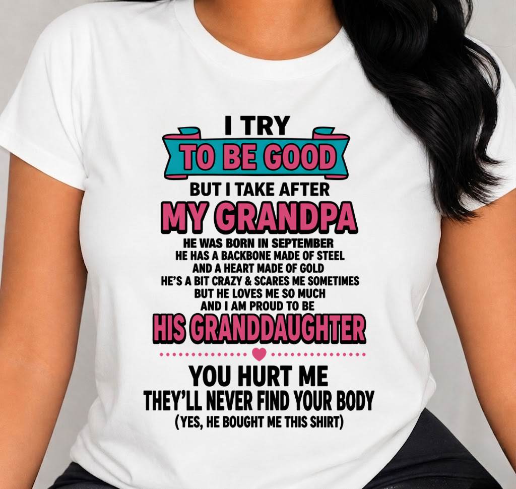SEPTEMBER - I TRY TO BE GOOD BUT I TAKE AFTER MY GRANDPA - FROM GRANDPA - TLEE09 (SKU2606-212-09)