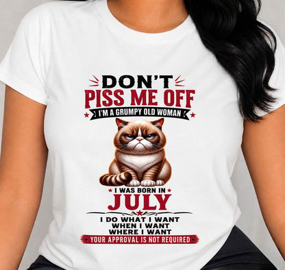 JULY – ZERO PATIENCE FUNNY CAT - FOR WOMEN - TLEE07 (SKU2608-291-07)
