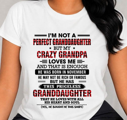 NOVEMBER - PRICELESS GRANDDAUGHTER - FROM GRANDPA - TLEE11 (SKU2608-446-11)