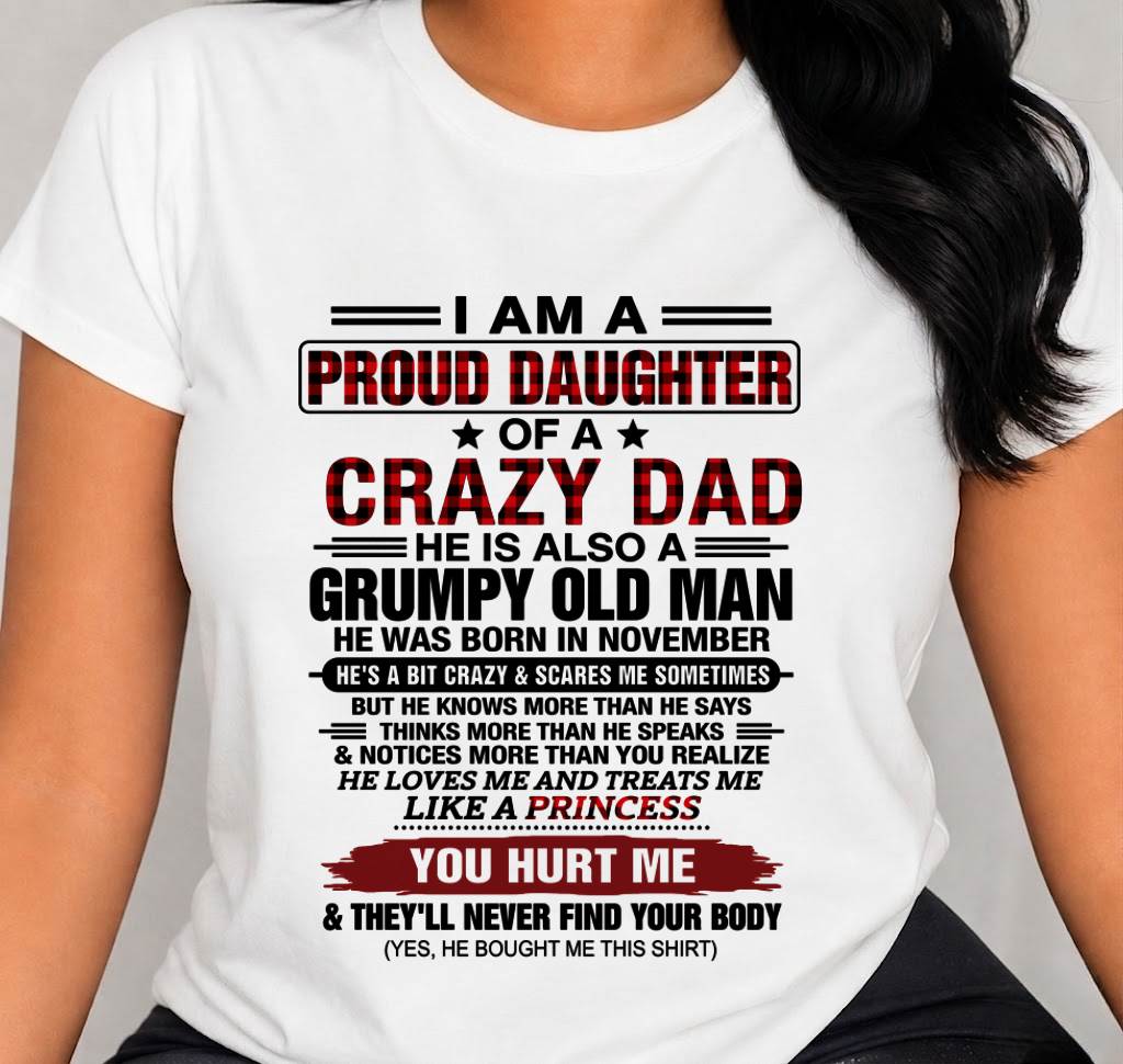 NOVEMBER - BEST DAD BEST DAUGHTER SHIRT - FROM DAD - TLEE11 (SKU2608-27-11)