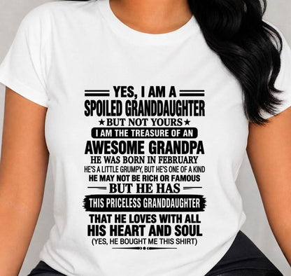 FEBRUARY GRANDPA & SPOILED GRANDDAUGHTER - FROM GRANDPA - TLEE02 (SKU2609-158-02)